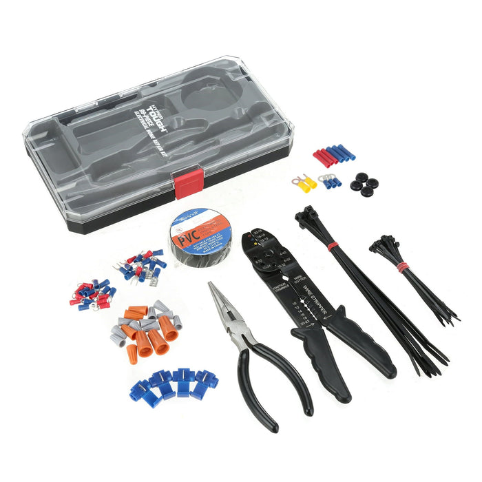 Hyper Tough 99 Piece Electrical Home Repair Set Including Storage Case TD21801A, New, 1.36 lb