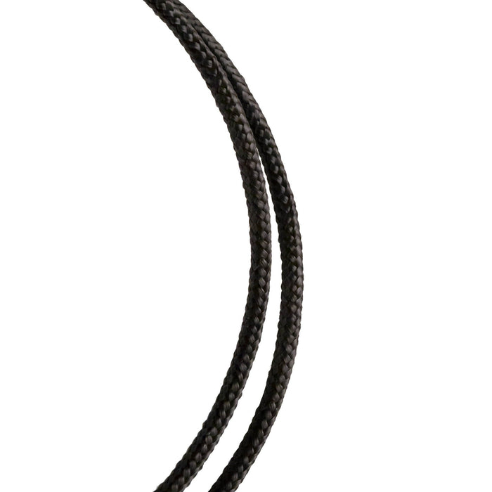 Hyper Tough Item MFP850B-HT, Polypropylene Diamond Braid Rope, Black, 1/4" x 50', 1 Each