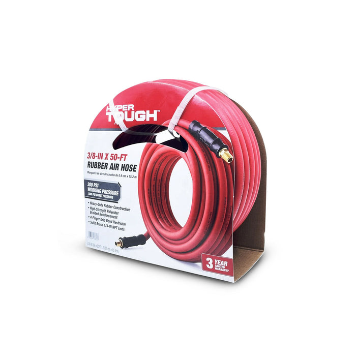 Hyper Tough Rubber Air Hose 3/8" x 50'