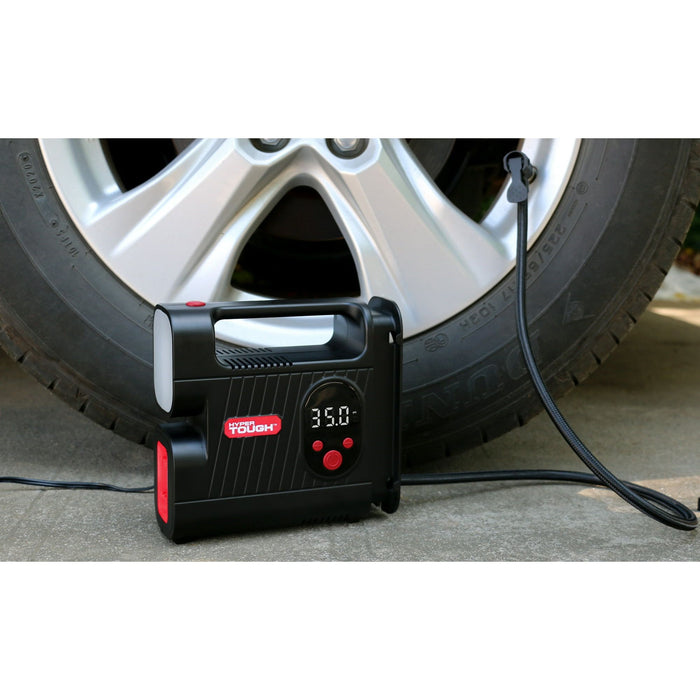 Hyper Tough DC 12V Digital Car Tire Inflator with Auto-off Function