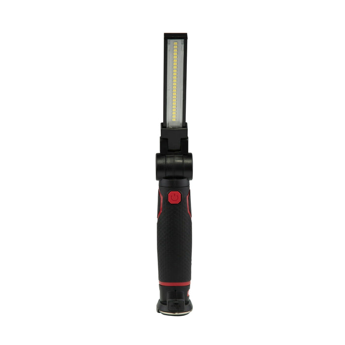 Hyper Tough Rechargeable Flip LED Work Light, Magnetic Base, Hanging Hook, 600 Lumens