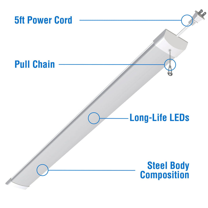 Hyper Tough 3200 Lumen 4ft Slim LED Shop Light