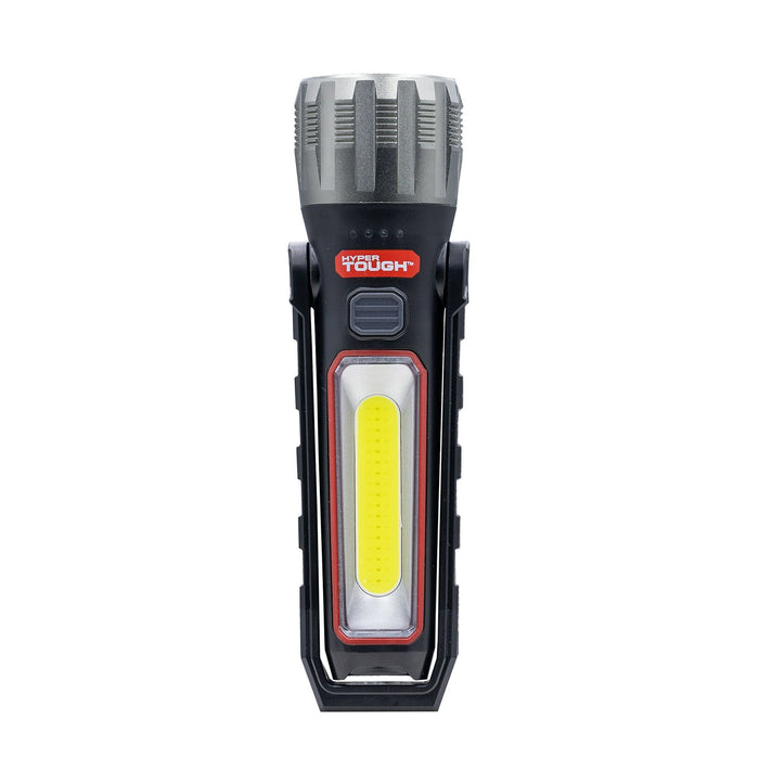 Hyper Tough 500 Lumens Portable Multi-Use LED Work Light with Folding Stand and Magnetic Base