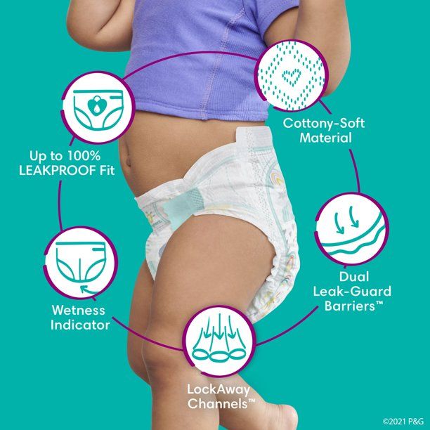 Pampers Cruisers Active Fit Taped Diapers Size 6, 52 Count