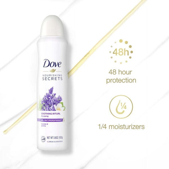 Dove Nourishing Secrets Soothing Ritual Dry Spray Antiperspirant Deodorant 3.8 oz