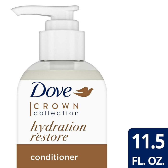 Dove Crown Collection Hydration Restore Detanglers for Curly Hair with Coconut Oil, 11.5 fl oz