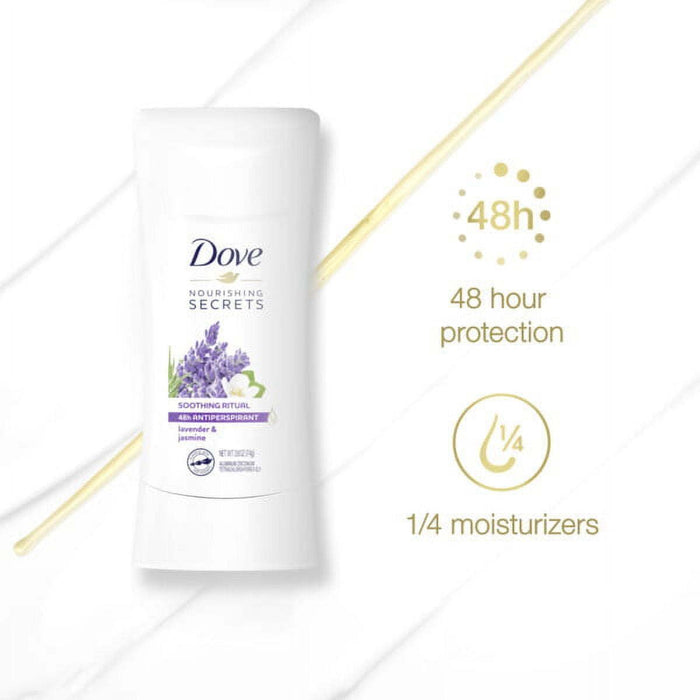 Dove Nourishing Secrets Antiperspirant Deodorant Stick Lavender & Jasmine, 2.6 oz