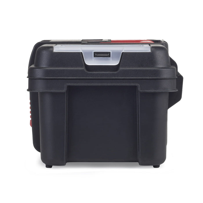 Hyper Tough 13-inch Tool Box, Plastic Tool and Hardware Storage, Black