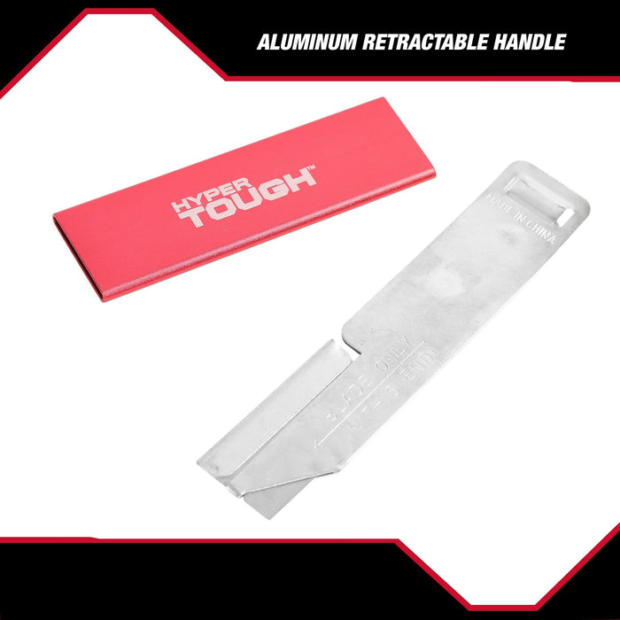 Hyper Tough Aluminum Retractable Box Cutter with Blades