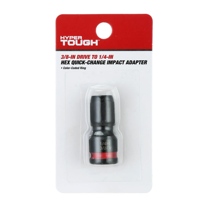 Hyper Tough 3/8 inch Drive to 1/4 inch Drive Quick Release Feature Interchangeable Impact Adapter, New Condition