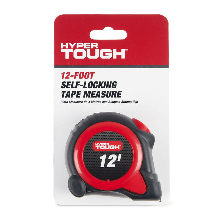 Hyper Tough 12ft. Self Lock Steel Tape Measure