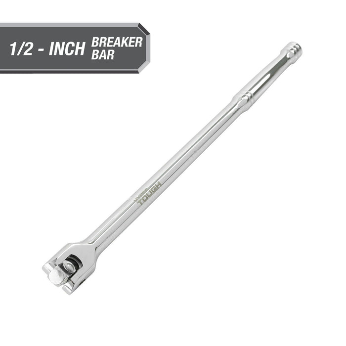 Hyper Tough 15-Inch 1/2-Inch Rust Resistant Breaker Bar with Rotating Head