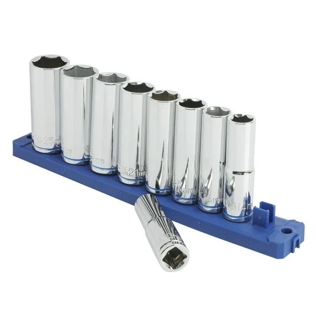 Hyper Tough 21-Piece 1/2-inch Drive Ratchet And Deep Socket Set