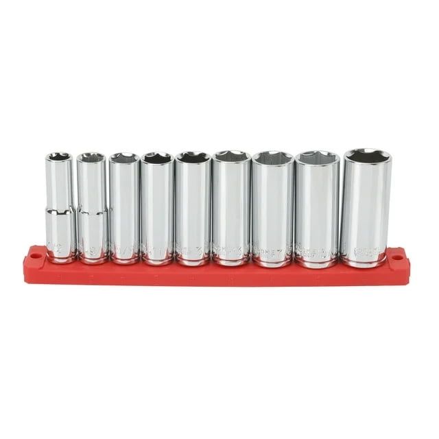 Hyper Tough 21-Piece 1/2-inch Drive Ratchet And Deep Socket Set