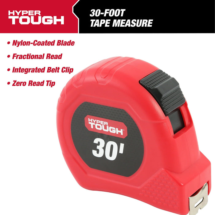 Hyper Tough 30 Foot Tape Measure, Model 42041