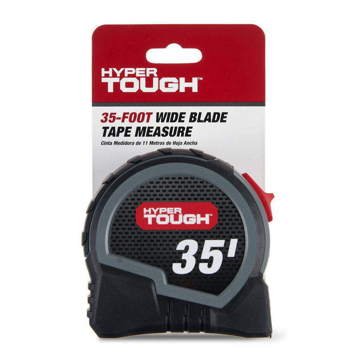 Hyper Tough 35ft. Wide Blade Steel Tape Measure