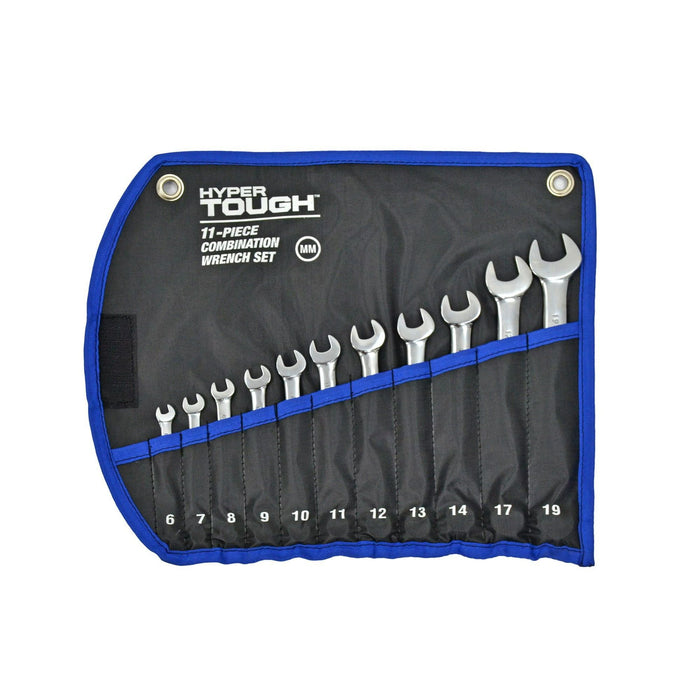 Hyper Tough 11-Piece Metric Combination Wrench Set