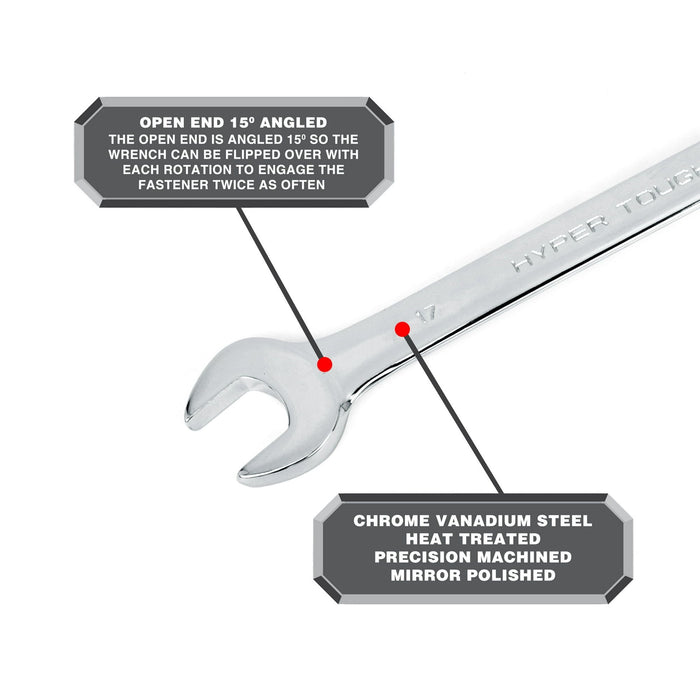 Hyper Tough 11-Piece Metric Combination Wrench Set