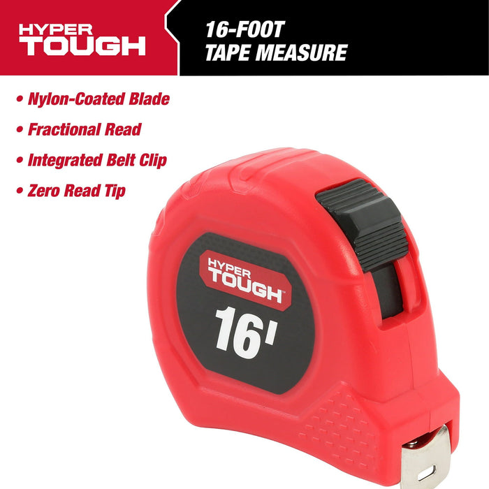 Hyper Tough 16 Foot Tape Measure, Model 42039