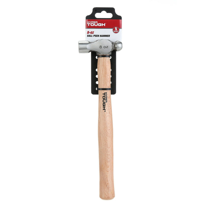 Hyper Tough 8 Ounce Ball Peen Wood Handled Hammer 4C25252D