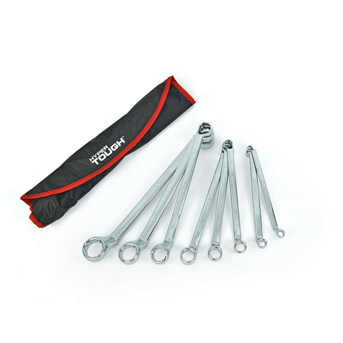 Hyper Tough 8-Piece SAE Deep Offset Ring Wrench Set