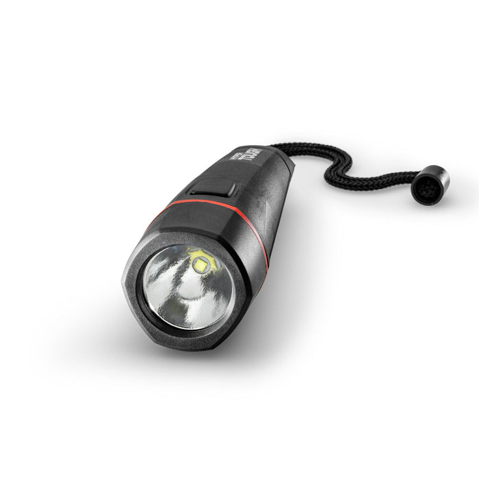 Hyper Tough 150 Lumen Rubber LED Black Flashlight - Batteries Included, 4.3 oz.