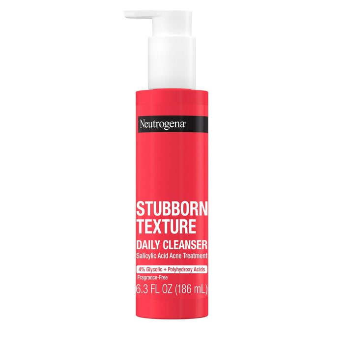 Neutrogena Stubborn Texture Daily Acne Facial Cleanser, 6.3 fl. oz