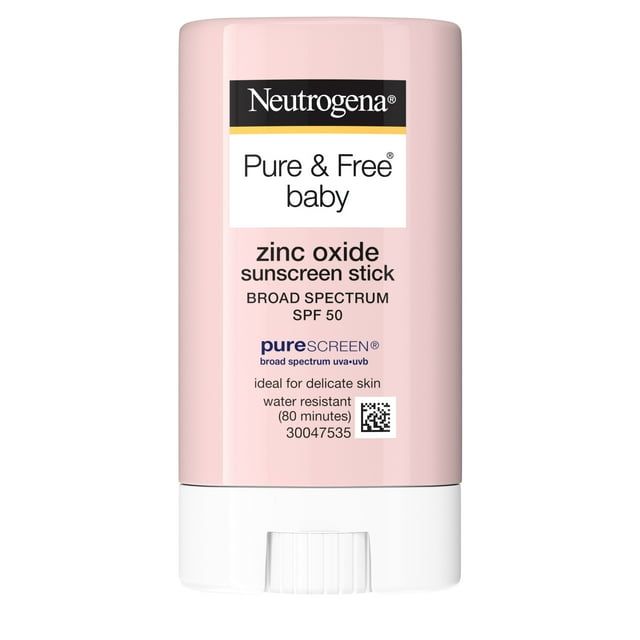 Neutrogena Pure & Free Baby Mineral Sunscreen Stick, SPF 50, 0.47 oz