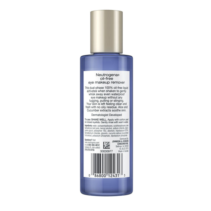 Neutrogena Oil-Free Liquid Eye Makeup Remover Solution, 3.8 fl. oz