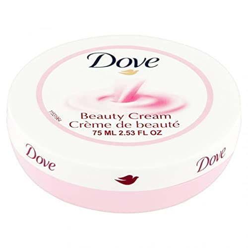 Dove Lotion, Beauty Cream - Light, Fast-Absorbing Face and Body Cream for Normal to Dry Skin, 24-Hour Moisture, Luxuriously Scented Face Cream, Hand & Body Lotion, Travel Size, 2.53 Fl Oz (Pack of 4)