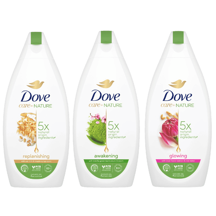 Dove Body Wash Shower 13.5 Oz Flavor:Assorted Size:Pack of 3