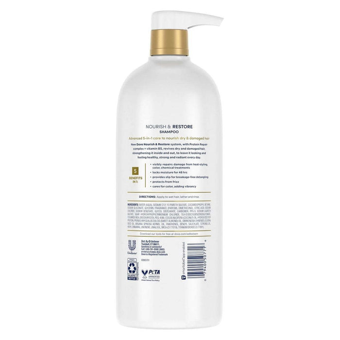 Dove Nourish and Restore 5-in-1 Shampoo (33.8 Fluid Ounce)