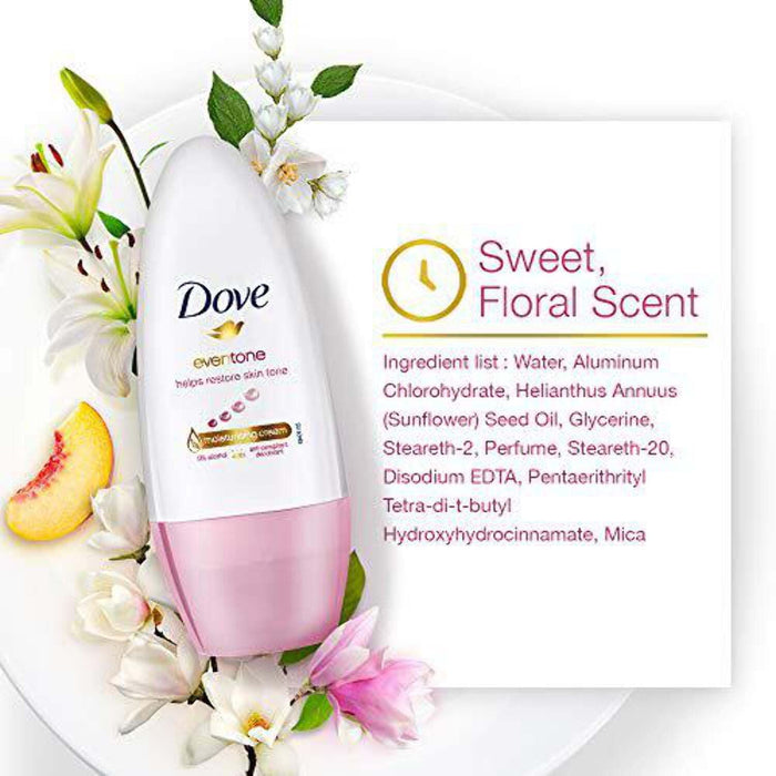 Dove Eventone Deodorant Roll On For Women - 50ml