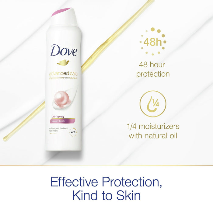 Dove Advanced Care Women's Antiperspirant Deodorant Dry Spray, Floral, 3.8 oz