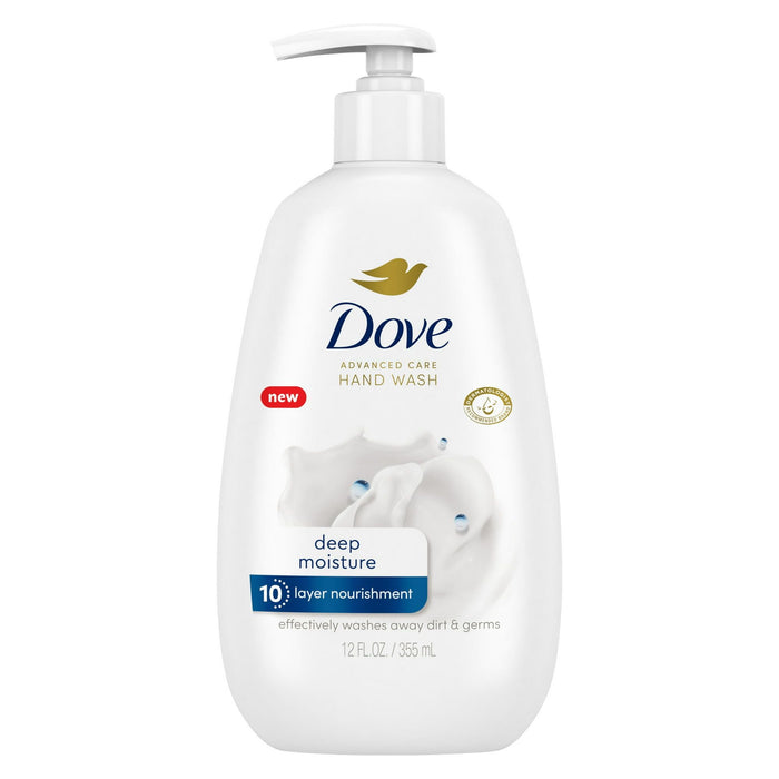 D ove Advanced Care Daily Use Deep Moisture Women's Hand Soap, 12 fl oz