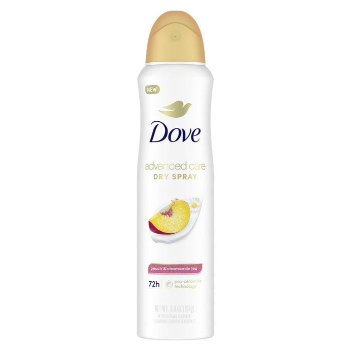 Dove Advanced Care Women's Antiperspirant Deodorant Spray Peach & Chamomile Tea, 3.8 oz