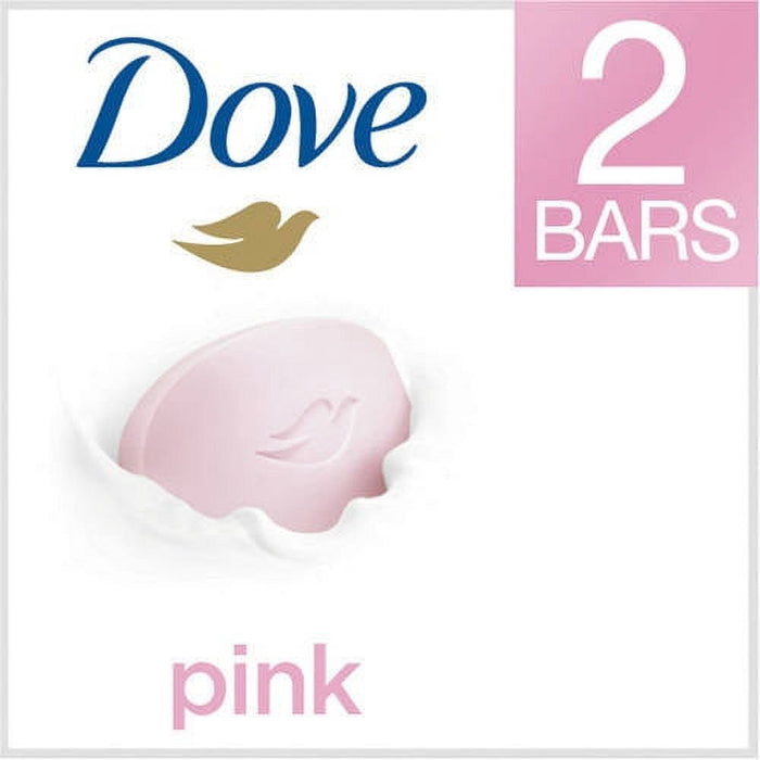 D ove Pink Gentle Deep Moisturizing Beauty Bar Soap, Rosa, 3.75 oz (2 Bars)