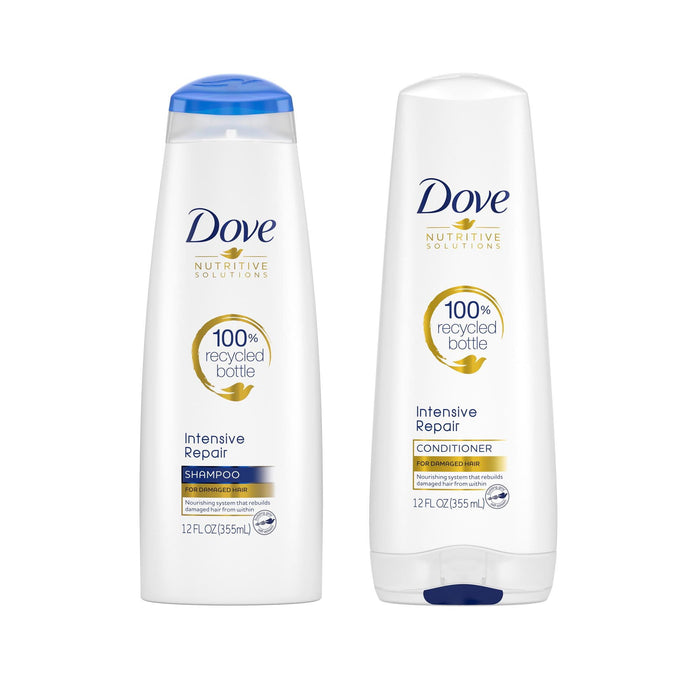 Dove Intensive Repair Nourishing Shampoo and Conditioner Set, 12 oz