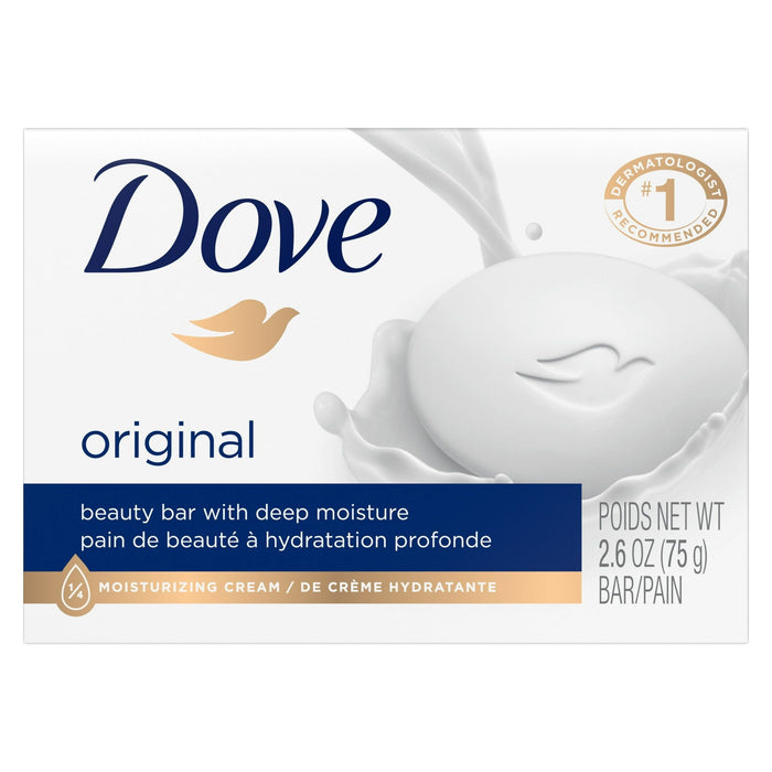 D ove Original Deep Moisture Beauty Bar for Dry Skin, 2.6 oz