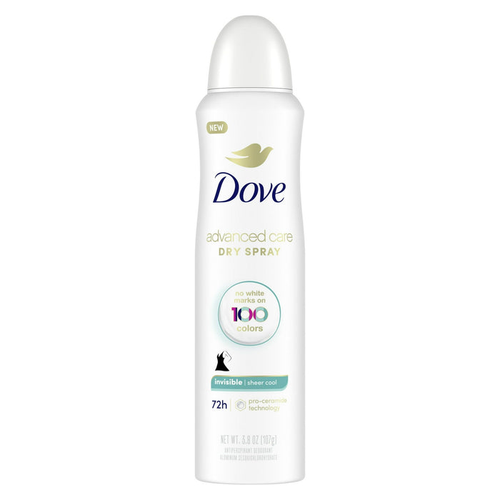 Dove Advanced Care Long Lasting Women's Antiperspirant Deodorant Spray Invisible Sheer Fresh, 3.8 oz