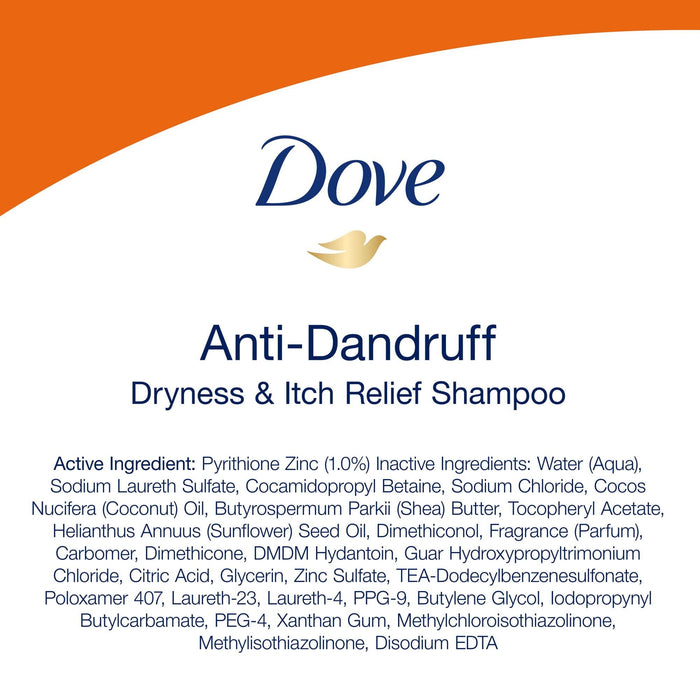 Dove Dermacare Scalp Anti Dandruff Daily Shampoo with Pyrithione Zinc, 12 fl oz