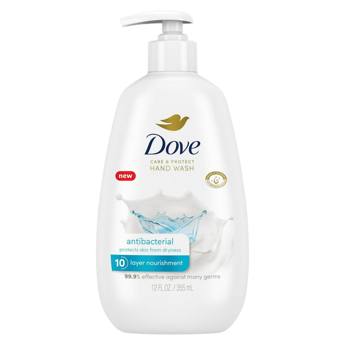 D ove Care and Protect Daily Use Antibacterial Hand Soap, 12 fl oz