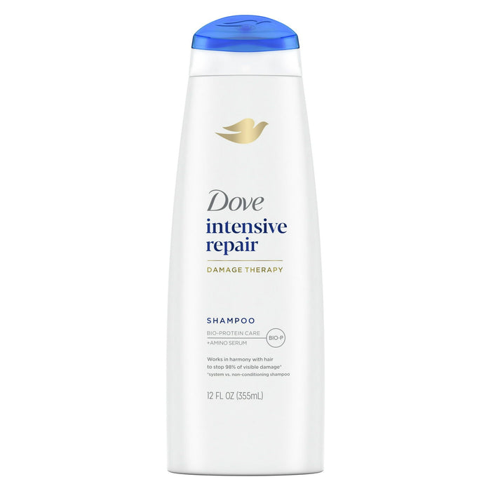 Dove Nourishing Intensive Repair Daily Shampoo for Damaged Hair with Bio-Protein Care, 12 oz