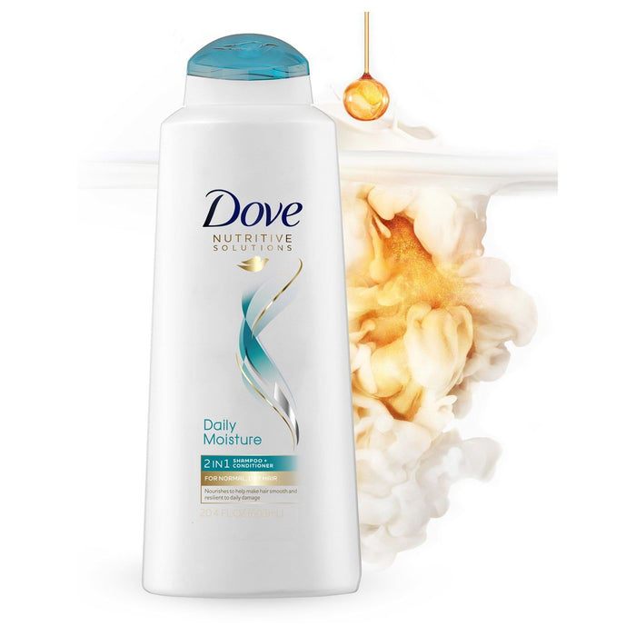 Dove Daily Moisture Nourishing 2-in-1 Shampoo and Conditioner, 20.4 fl oz