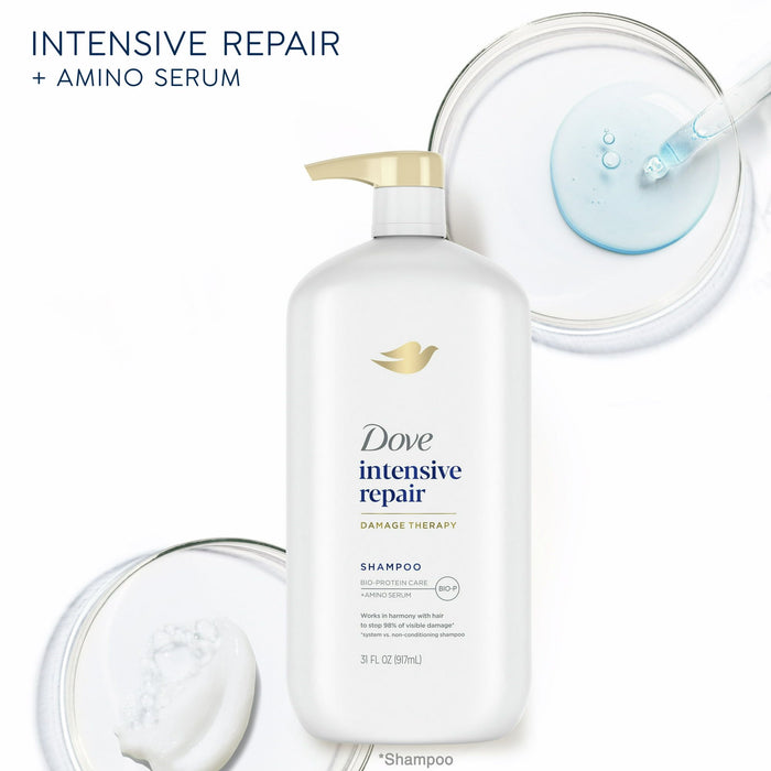 Dove Intensive Repair for Damaged Hair Daily Shampoo with Bio-Restore Complex, 31 oz