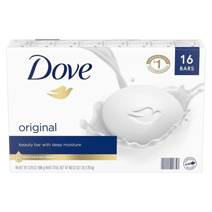 D ove Beauty Bar White 3.75 Ounce (16 Count)