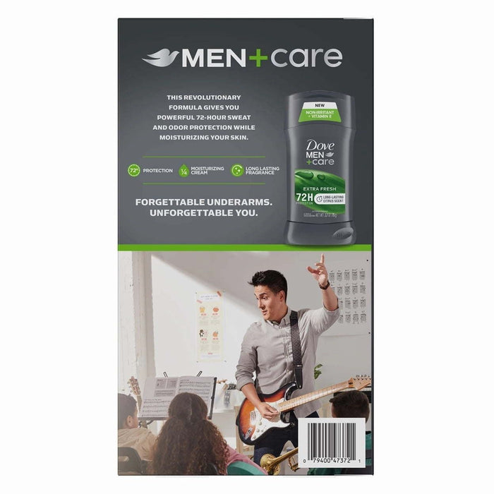 Dove Men+Care Antiperspirant Deodorant Extra Fresh 2.7 Ounce (Pack of 4)