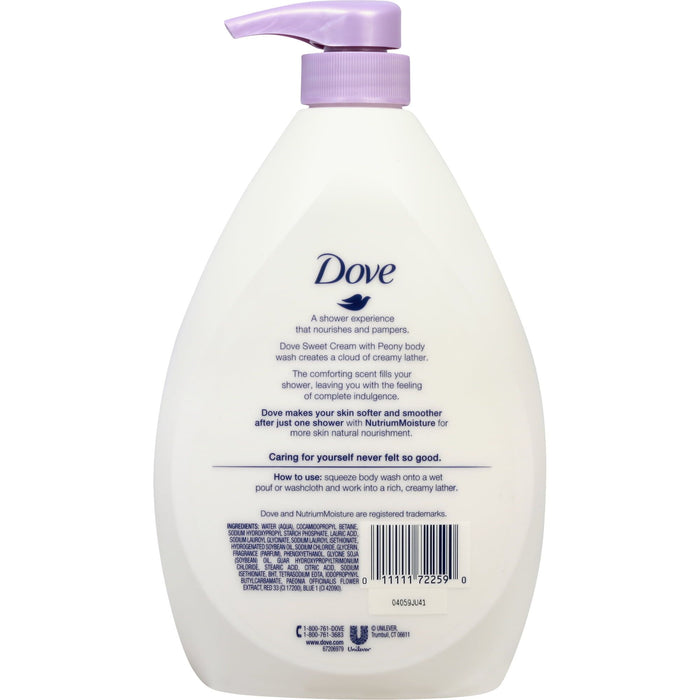 Dove Purely Pampering Sweet Cream with Peony Body Wash, 34 Ounce