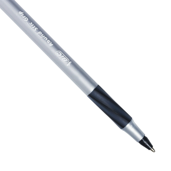 BIC Xtra-Comfort Ballpoint Pens, Medium Point, 1.2 mm, Black Ink, 24 Count