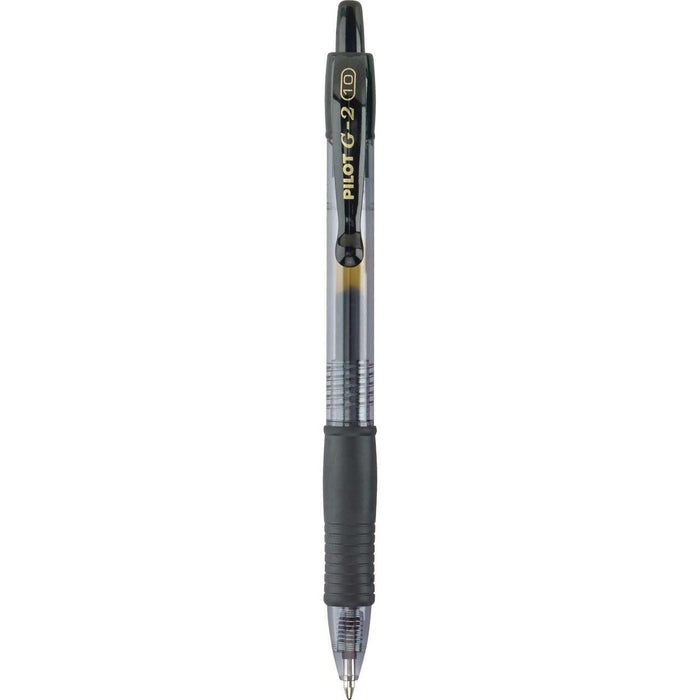 Pilot G2 Retractable Gel Ink Pens, Bold Point, Black, 2 Pack, 17510781